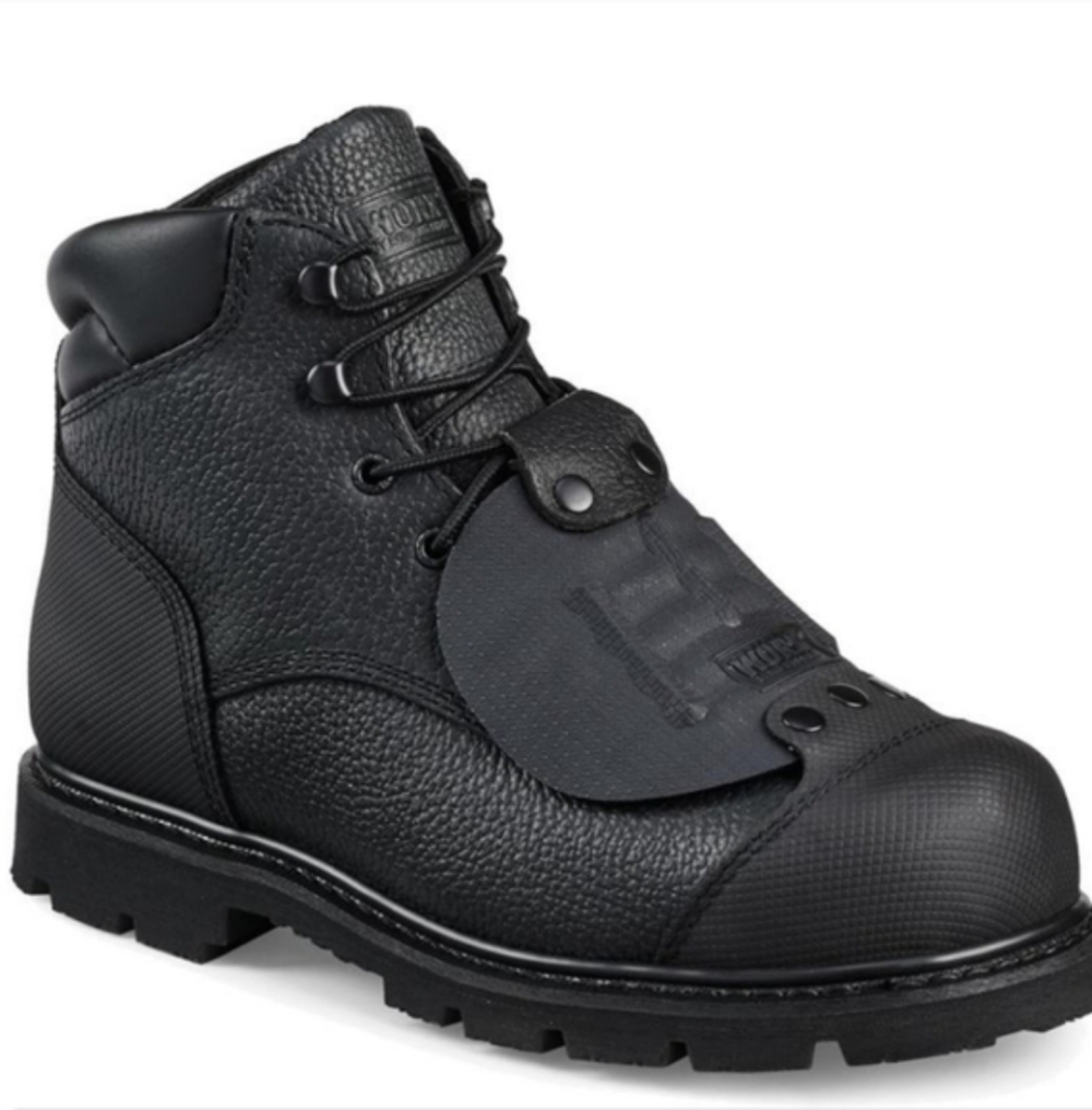 Worx By RED WING 5613 Shoes Mens Black Steel Toe Boots Size 9.5 WW Leather